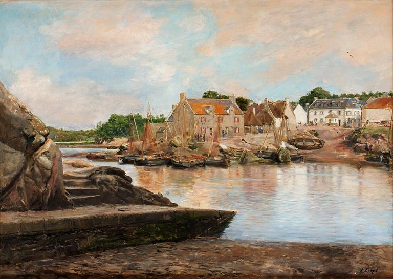 LUCIEN-ALPHONSE GROS, Olja på duk, Signerad L. Gros.