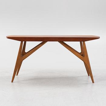 A teak veneered coffee table, Jason, Ringstedt, Denmark, 1950's/60's.