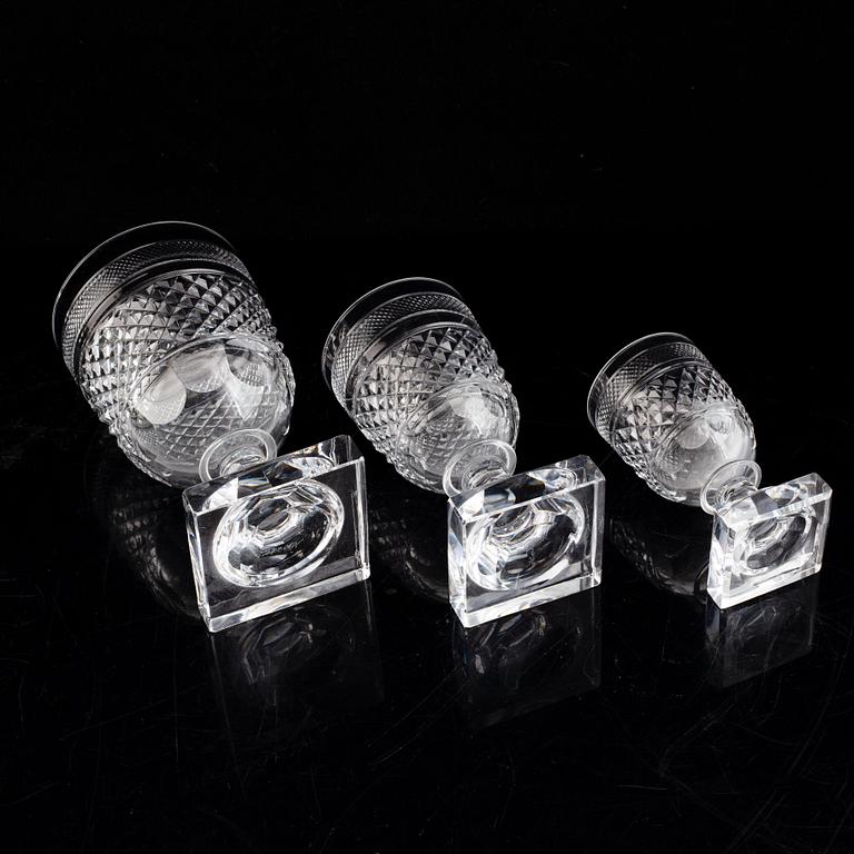 Elis Bergh, a part 'Kent' glass service, Kosta Boda (48 pieces).