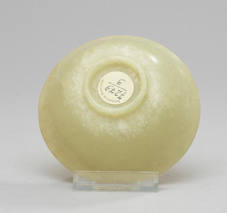 A jade bowl, Qing dynasty.