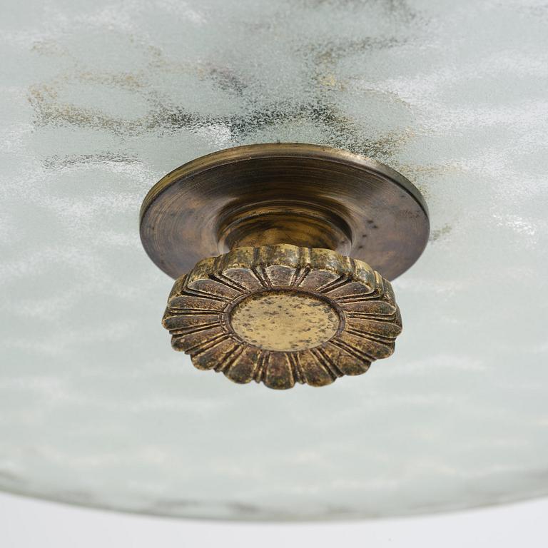Bröderna Malmströms Metallvarufabrik, a ceiling lamp model "1566", Malmö, 1940s.