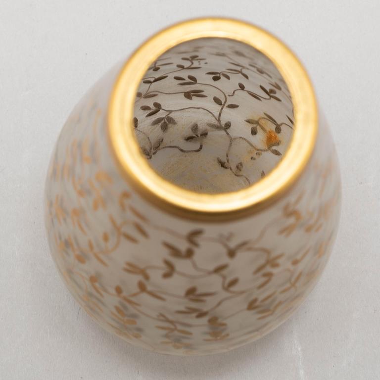 FRITZ KALLENBERG, vas, glas, Boda, signerad, 1900-talets första hälft.