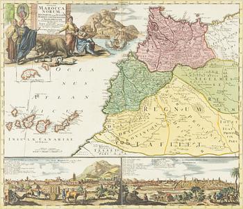 Johann Christoph Homann, "Marocca Norum".