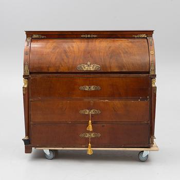 Rullklaffssekretär, Empire, 1800-talets första hälft.