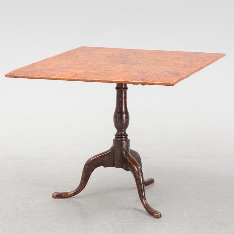 A Swedish tilt-top table by J Sjölin, master 1767.