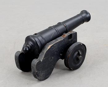 MODELLKANON, gjutjärn, 1900-tal.