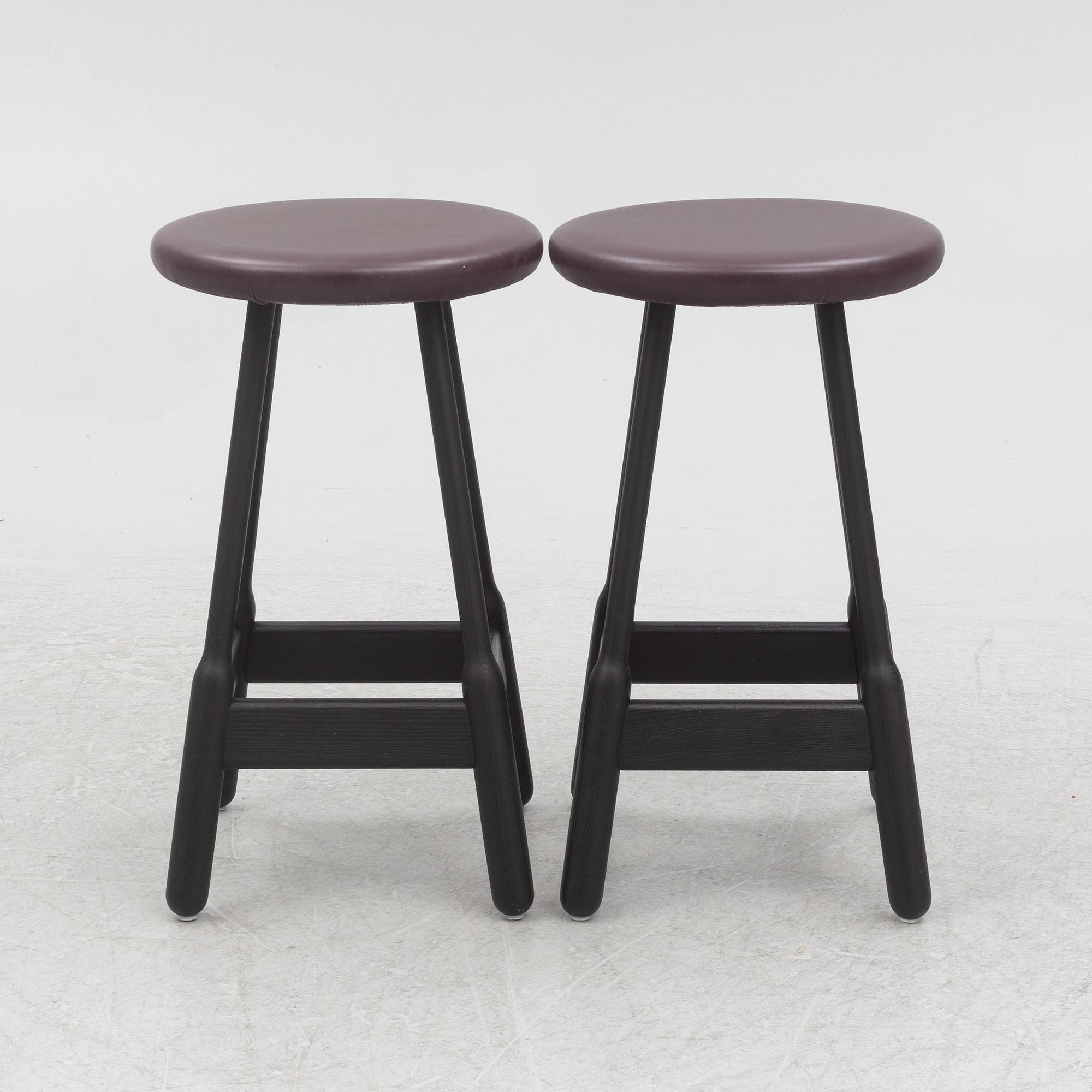 Chris Martin, a pair of 'Albert Bar Stools', Massproductions.