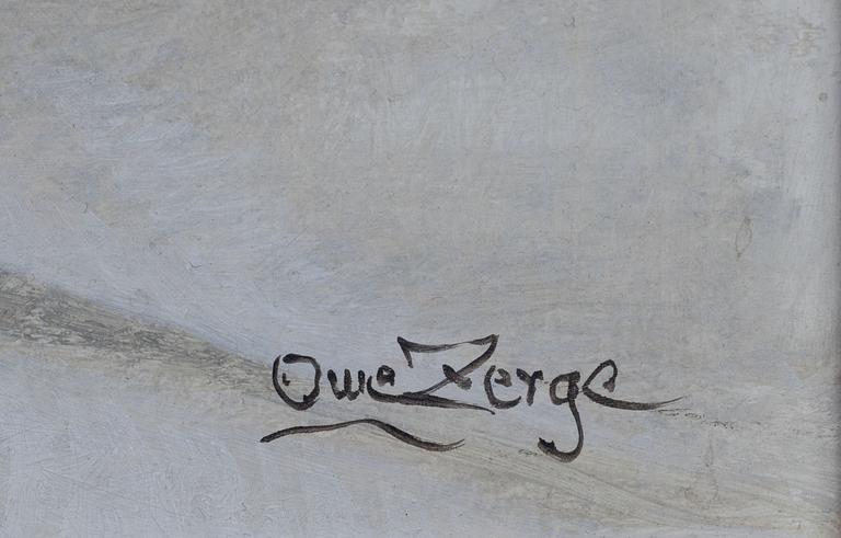 Owe Zerge, Stilleben med pelargon.