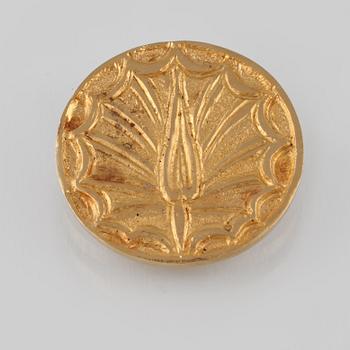 BROSCH, 18K guld, utländska stämplar. Vikt 16,3 gram.