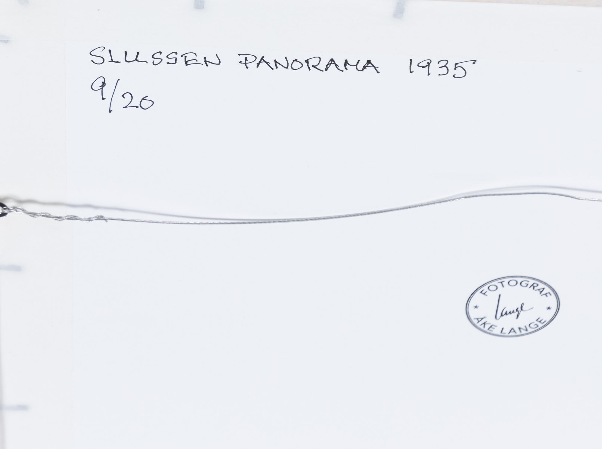 Åke Lange, "Slussen panorama", 1935.