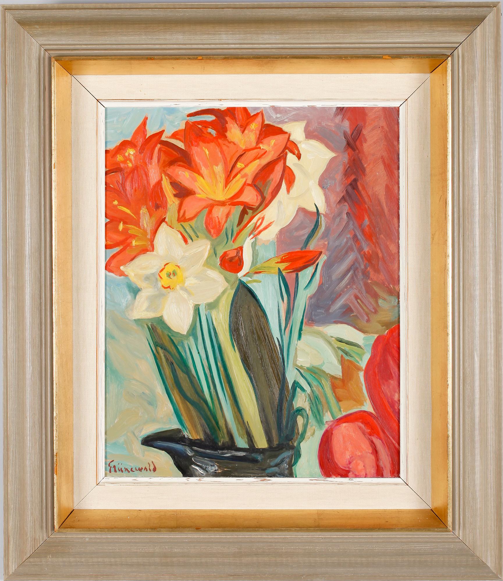 ISAAC GRÜNEWALD, olja på pannå, sign.