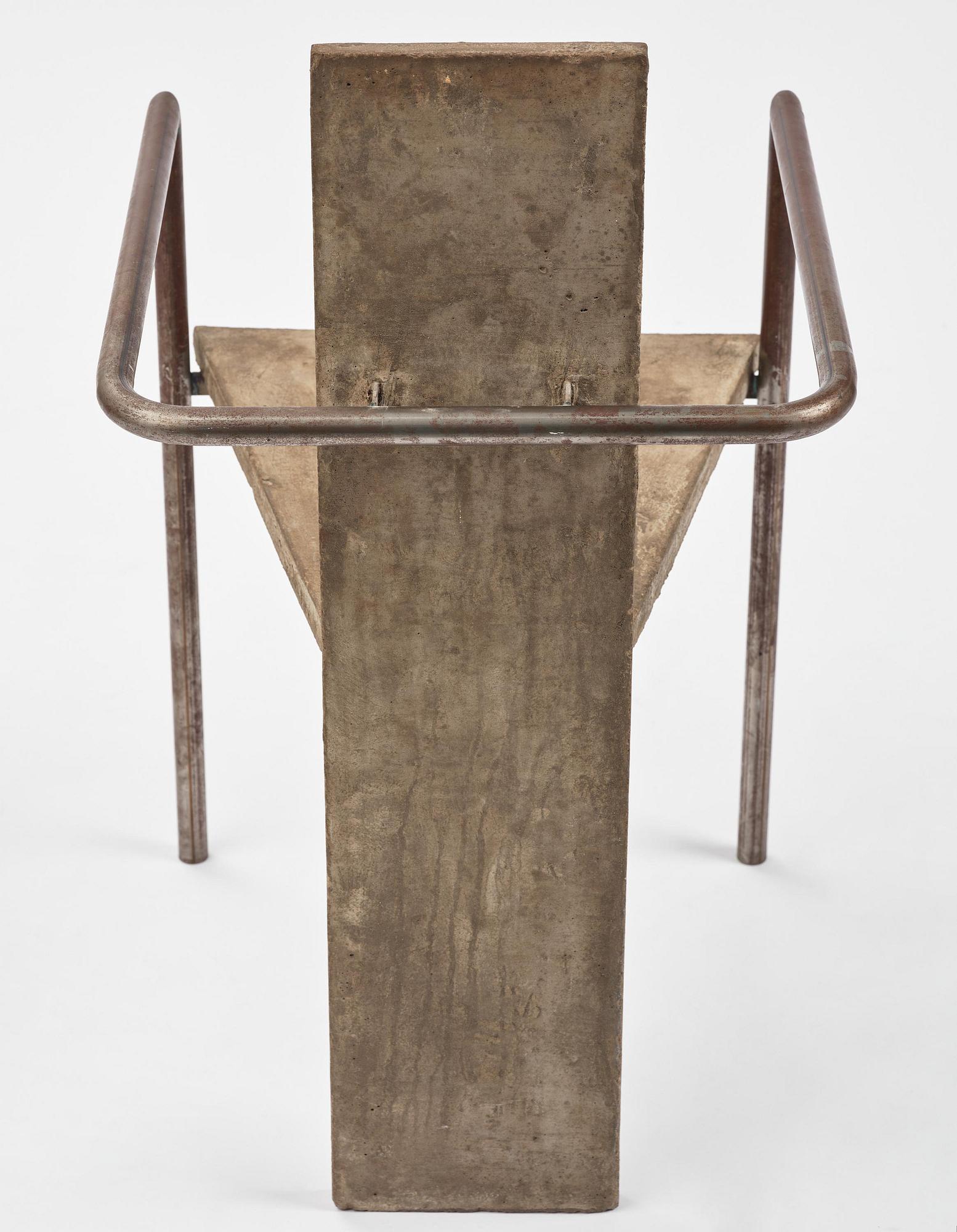 Jonas Bohlin, karmstol, "Concrete", provex, Källemo, Värnamo, efter 1981.