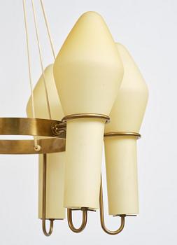 Hans-Agne Jakobsson, a rare ceiling lamp, Hans-Agne Jakobsson AB, Markaryd, 1950s.