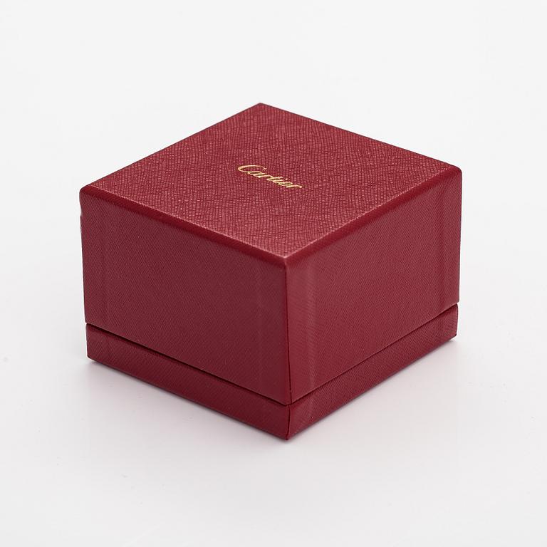 Cartier, A platinum ring with a ca. 0.27 ct diamond according to certificate. Marked Cartier, 51, 62039B.
