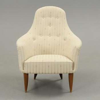 FÅTÖLJ, "Stora Adam" ur Paradiset, Kerstin Hörlin-Holmquist, NKs Triva-serie, formgiven 1958.