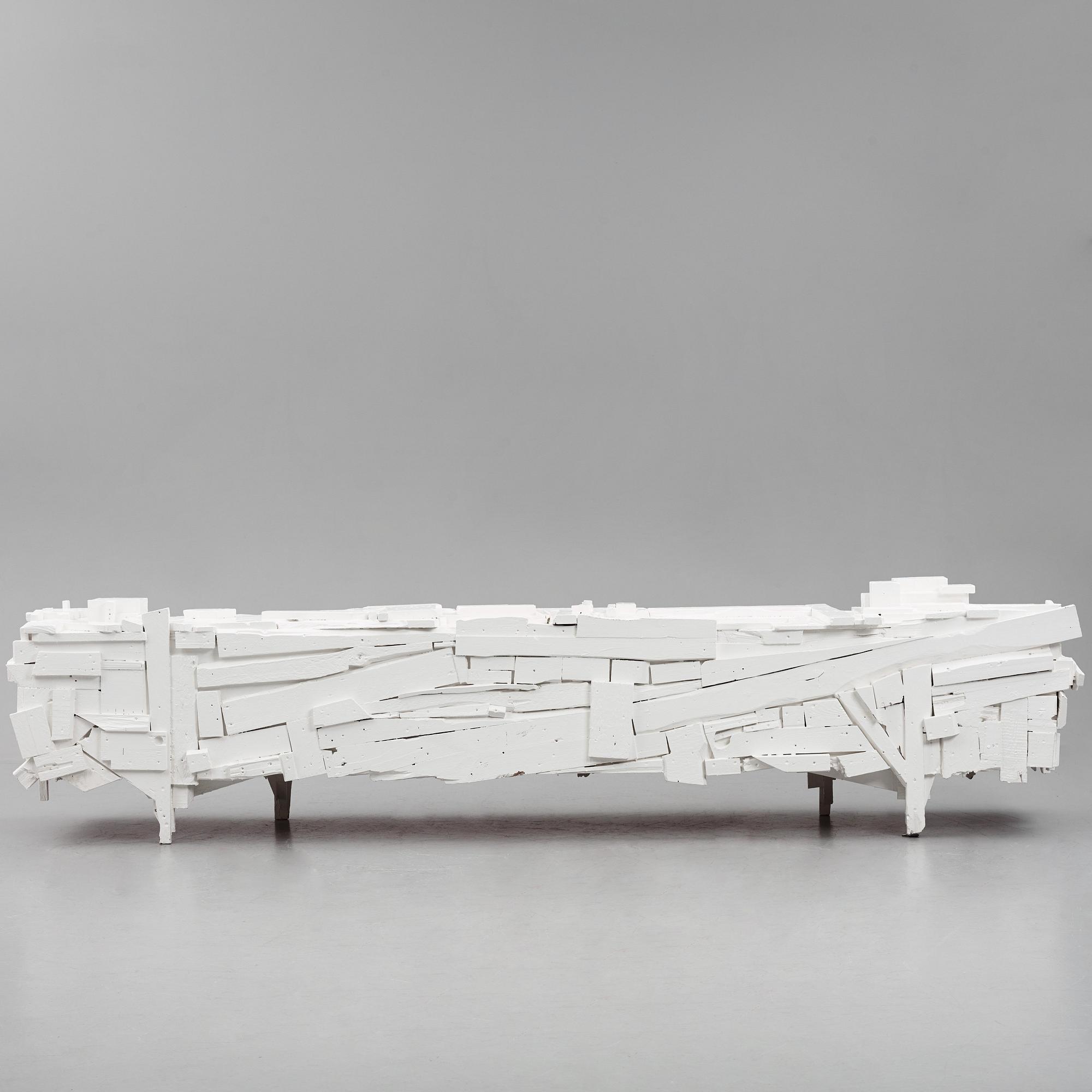 Finn Ahlgren, / Godspeed, a unique "trash sideboard", his own studio, Stockholm 2014.