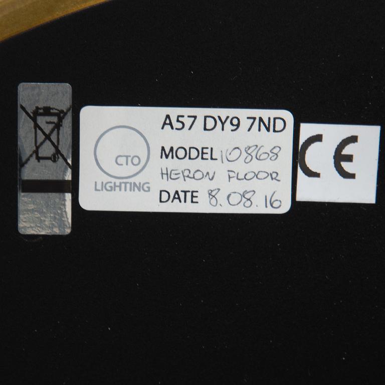 A 'Heron' floor light by Michael Verheyden for CTO Lighting.