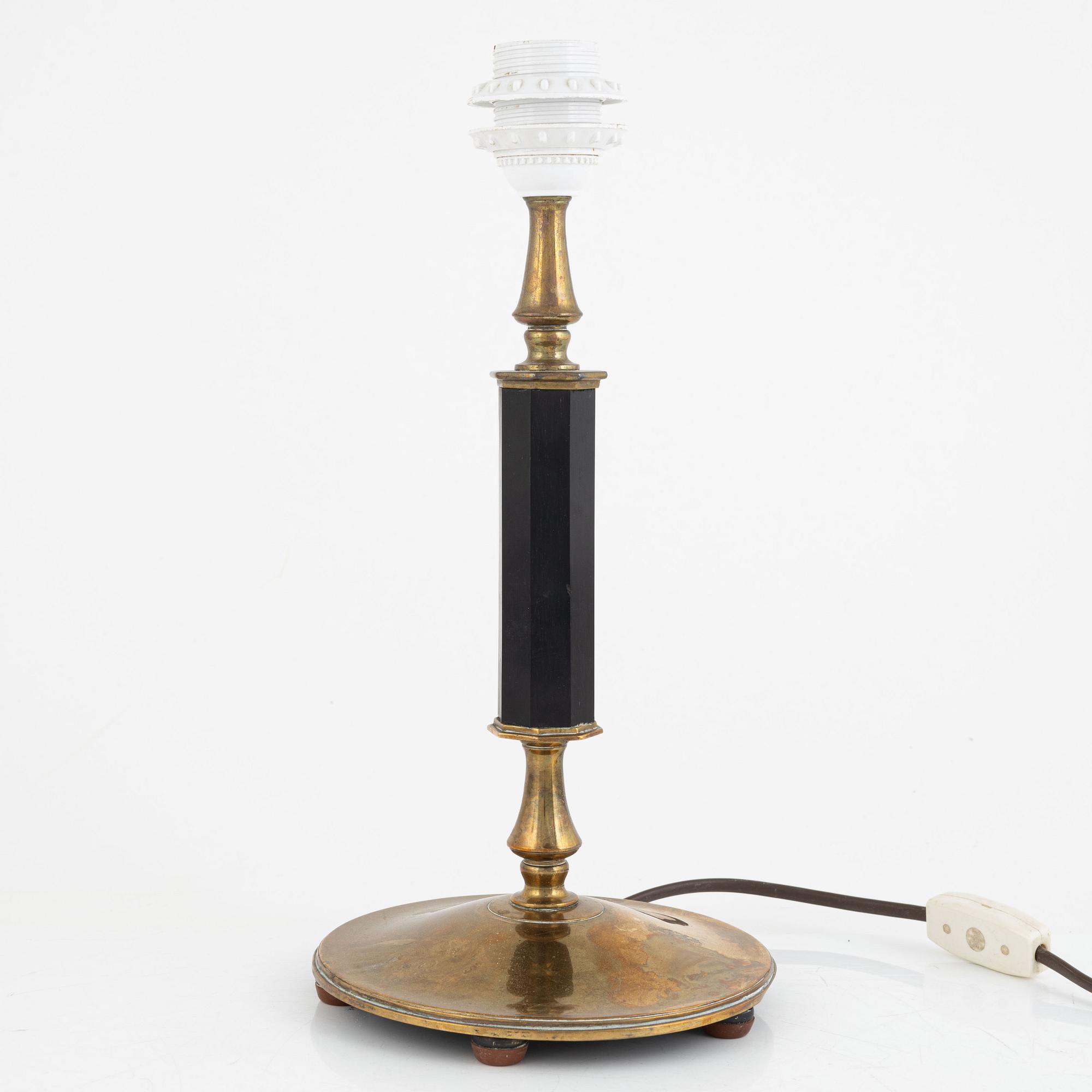 Harald Notini, table lamp, model number 15188, Böhlmarks, 1920s/30s.