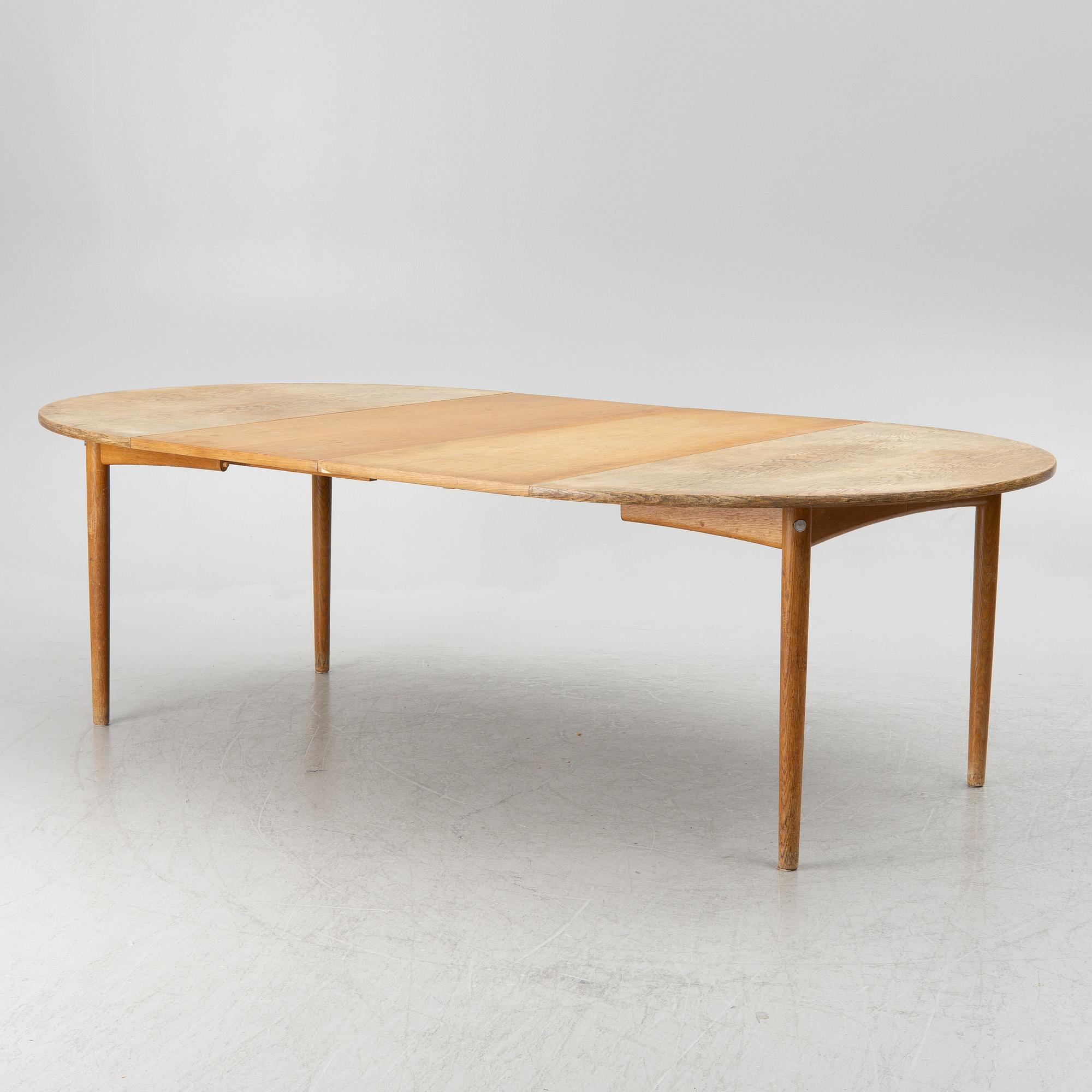 Hans J. Wegner, an oak table, Andreas Tuck, Denmark, 1950's/60's.
