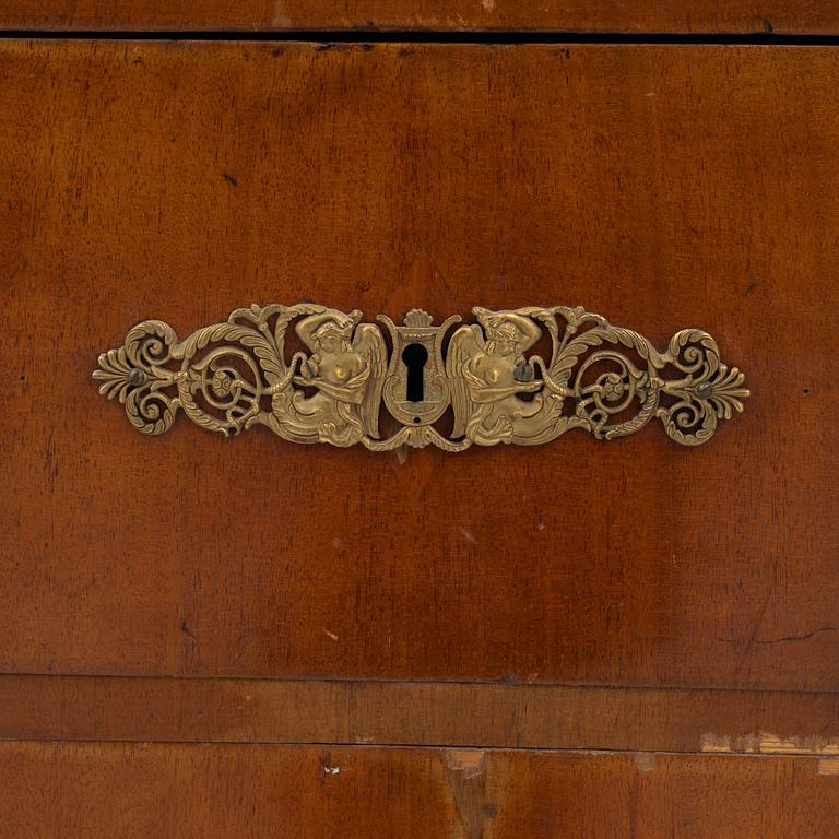 Rullklaffssekretär, Empire, 1800-talets första hälft.