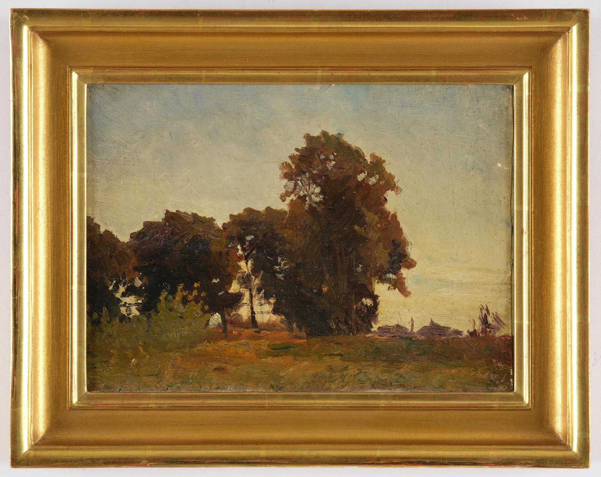 Carl Fredrik Hill, "Trädgrupp" ("Tree group").