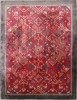 Ceci Söderlund, A carpet, silk on cotton warp. Ca. 356x272 cm.