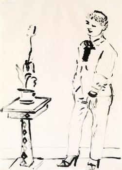 231. David Hockney, Celia - Musing.