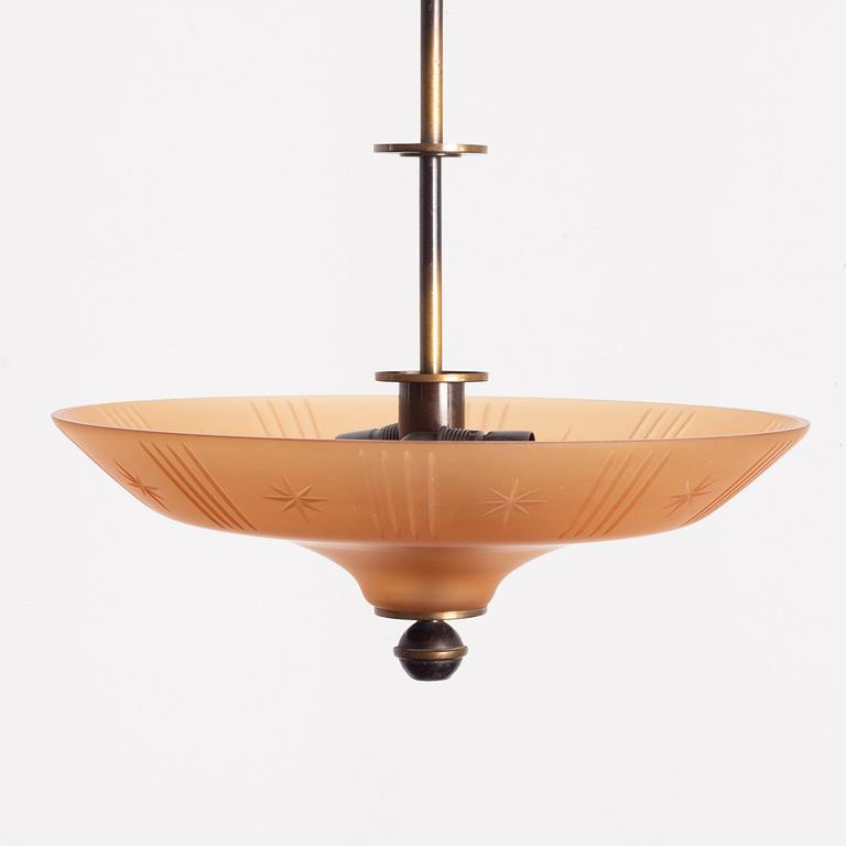 Cebe (Chr Bergh & Co), taklampa, modell "65332", Svalöv, 1930-tal.