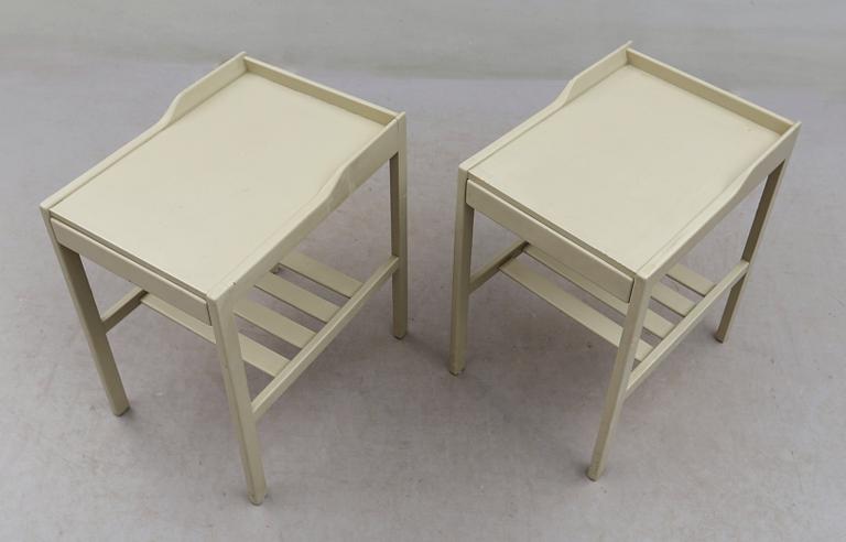 SÄNGBORD, 1 par, Bertil Fridhagen, Bodafors, 1960-tal.