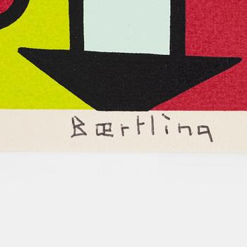Olle Baertling, silkscreen in colours, signed, dated 1949-68, numbered 59/300.