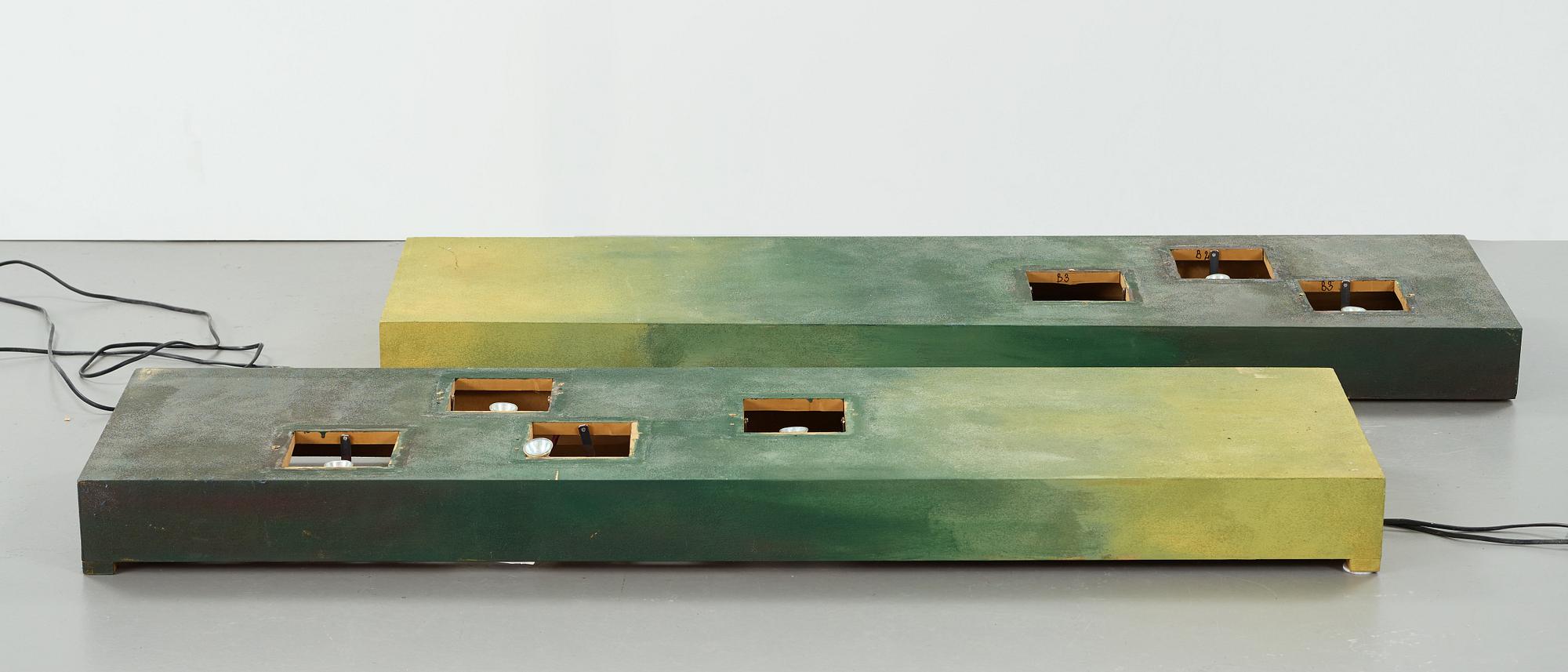 A Kjell Engman glass part sculpture group, Kosta Boda, Sweden 1997.