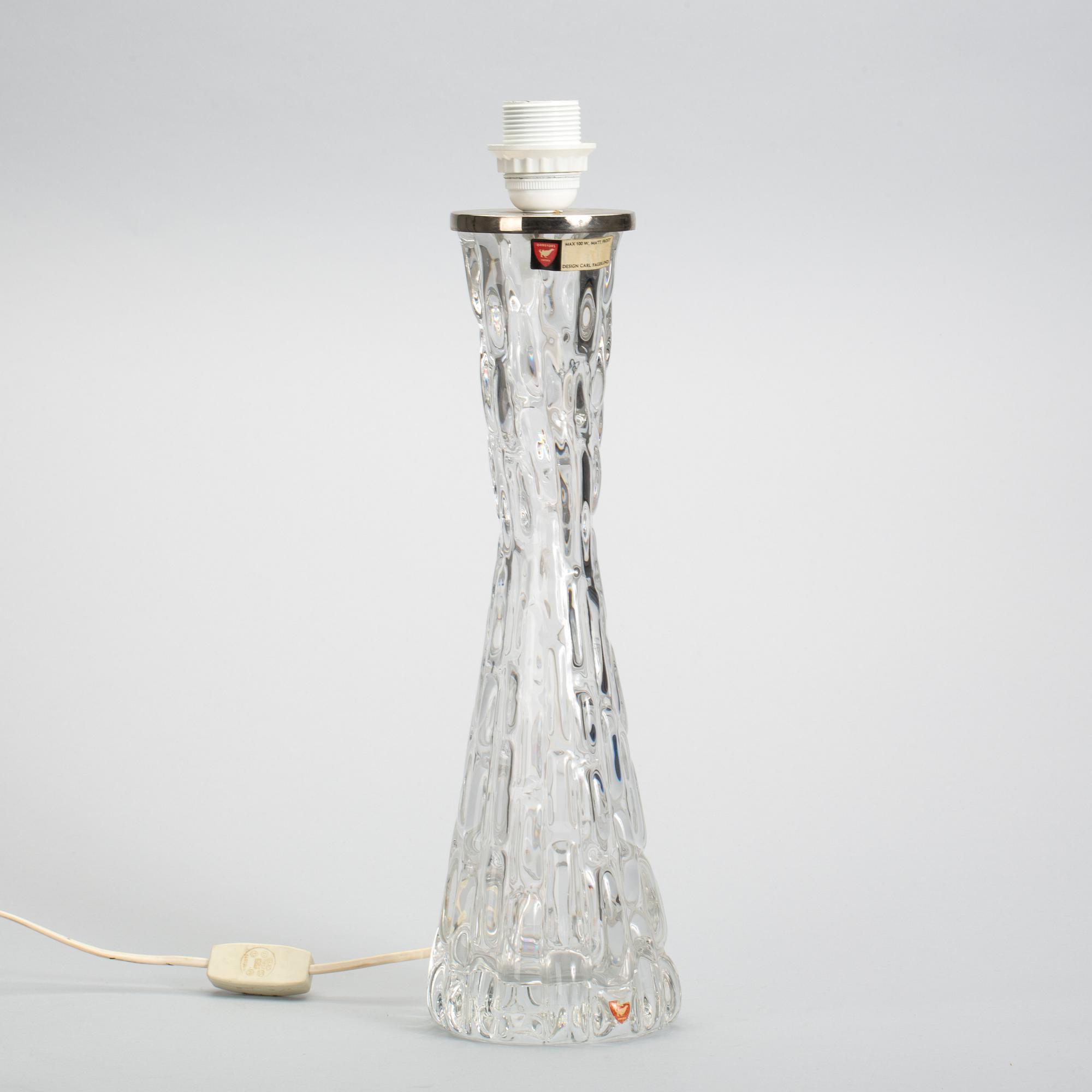 BORDSLAMPA, Carl Fagerlund. Orrefors,