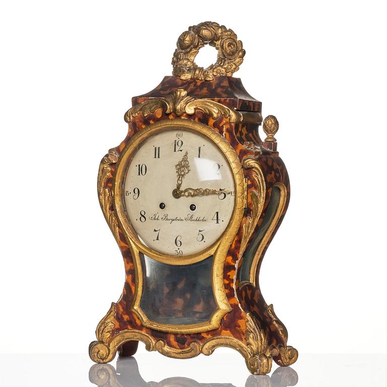 A Swedish rococo striking bracket clock by J. Bergström (f.l. in Stockholm ca 1775).