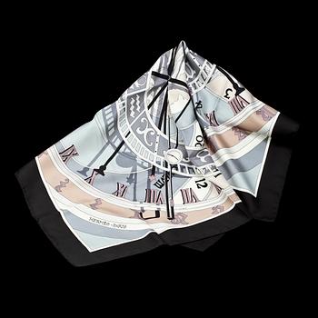 SCARF, siden, "Mecanique du Temps", design Loic Dubigeon, 2002, Hermès.