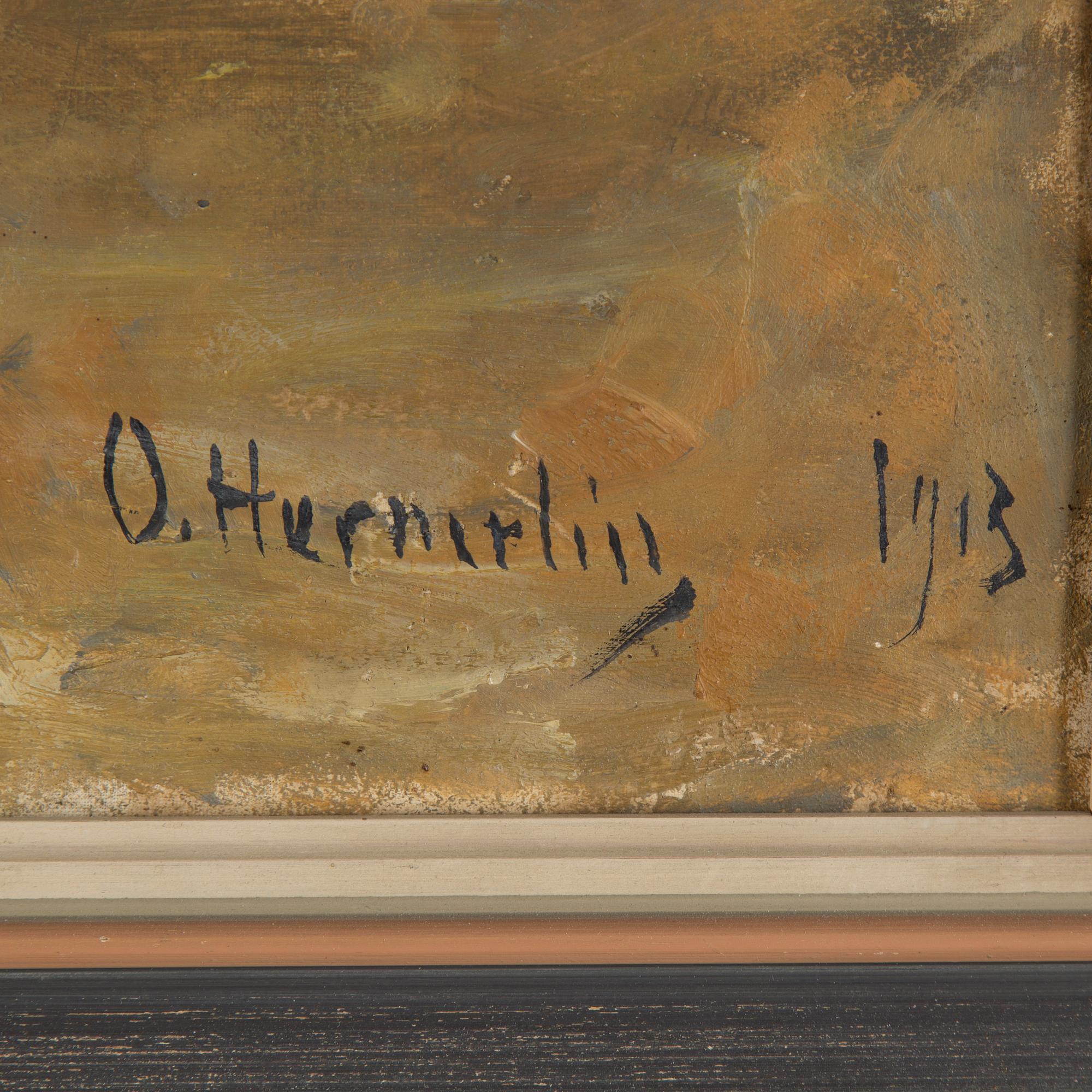 OLOF HERMELIN, Oil on canvas, signed and dated 1913.