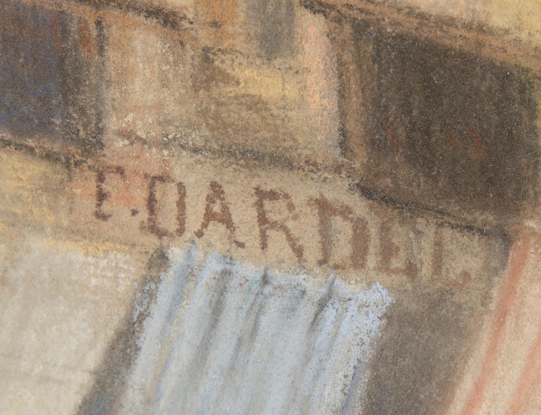 FRITZ VON DARDEL, pastell, signerad F. Dardel.