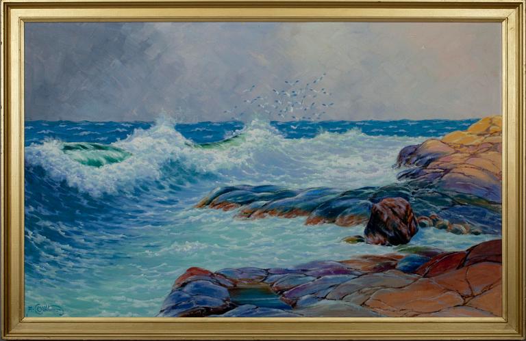 ALFRED COLLIN, olja på duk, signerad.