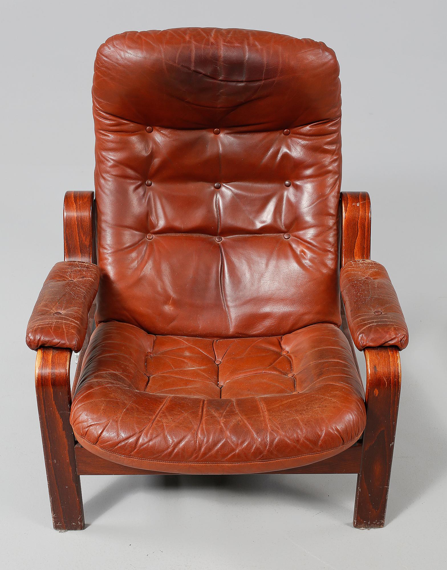 VILFÅTÖLJ, "Relax II", G-Design för Göte Möbler, Nässjö, 1970-tal.