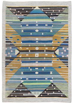 422. Agda Österberg, a carpet. 'Matta 232' or a variant of it, flat and tapestry weave, c. 352 x 240 cm, signed AÖ.