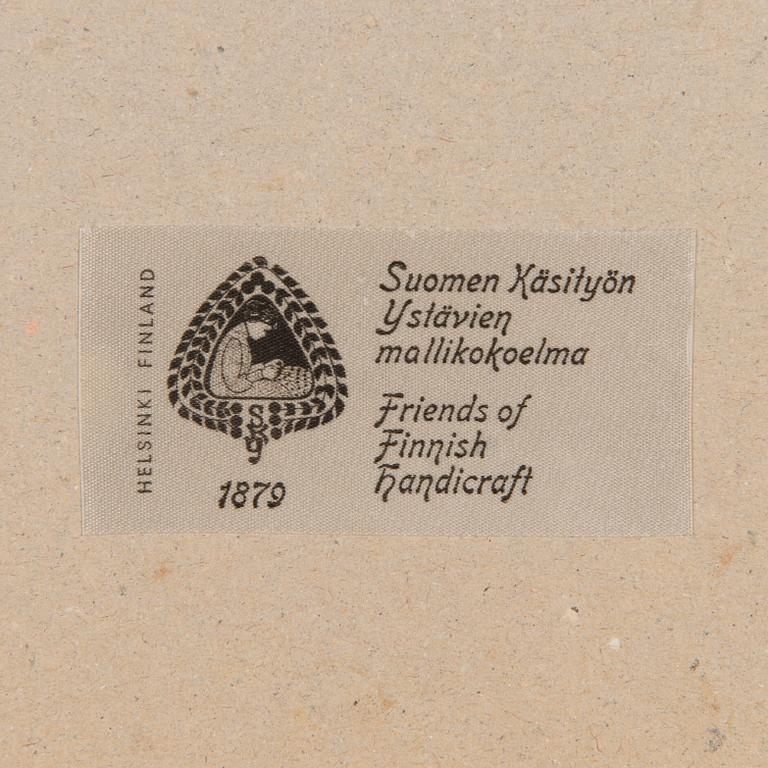 Finska handarbetets vänner, vävnad, kollektions modell.