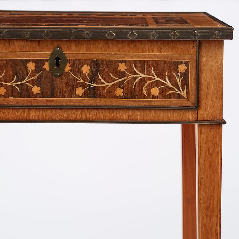 Bord, tillskrivet Jonas Westring (1772-1828) Gränna, ca år 1800, Sengustavianskt.