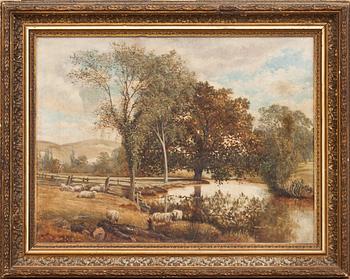 J.H WILLIAMSHURST, tillskriven, olja på duk, monogramsignerad, 1800/1900-tal.