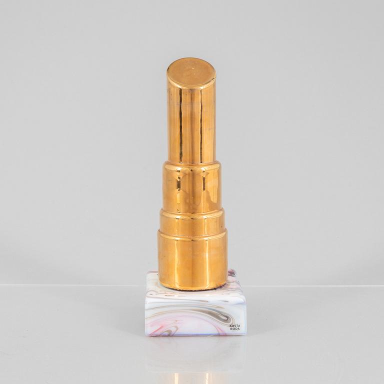 Åsa Jungnelius, skulptur, glas, "Make Up", Kosta Boda.