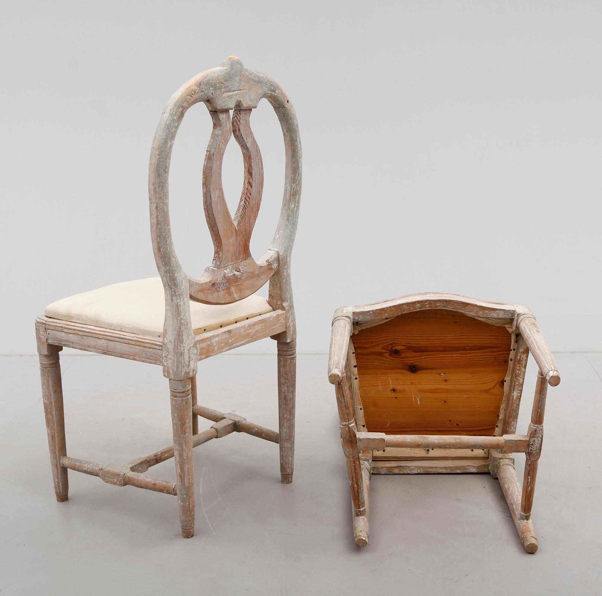 STOLAR, 1 par, gustavianska, 1700-tal.