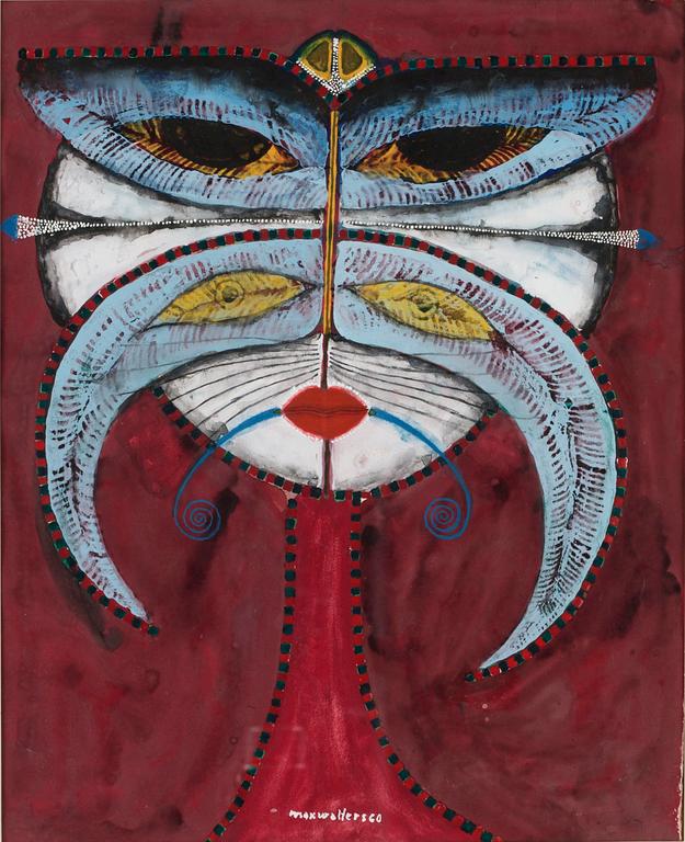 Max Walter Svanberg, Kvinna med kattmask.