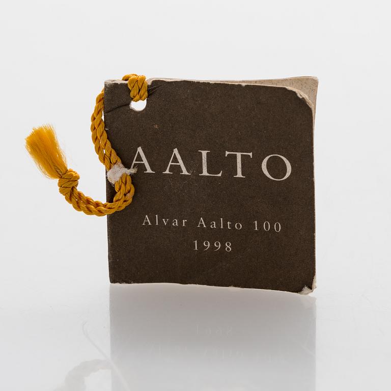 Alvar Aalto, maljakko, 3030, lasia, "Savoy", merkitty "Alvar Aalto 100 Iittala 1998".