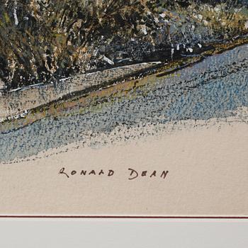 RONALD DEAN, blanteknik, signerad.