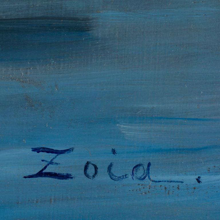 ZOIA KRUKOVSKYA LAGERKRANS, olja på pannå, sign.
