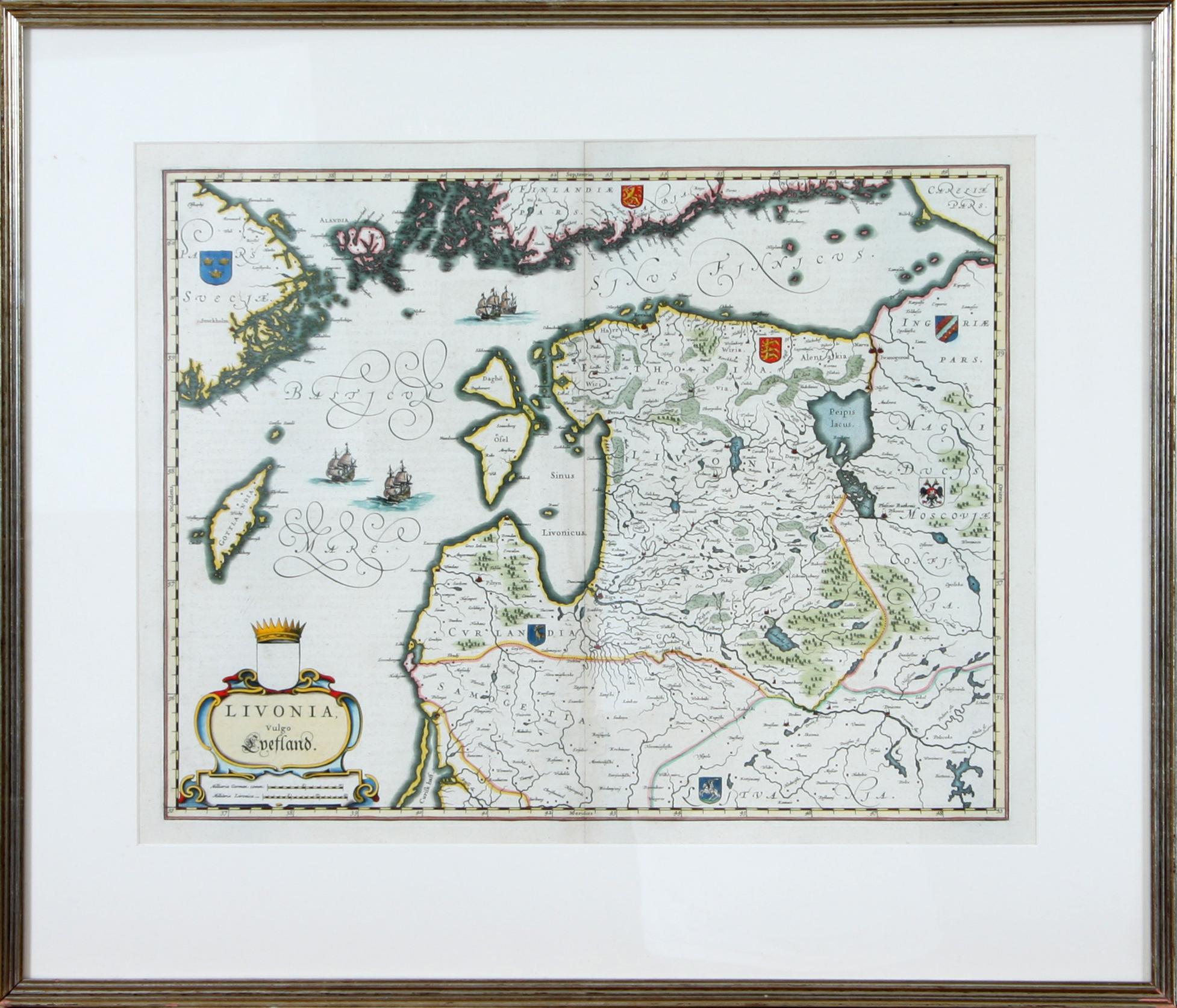 KARTA, etsning, 1800-tal.