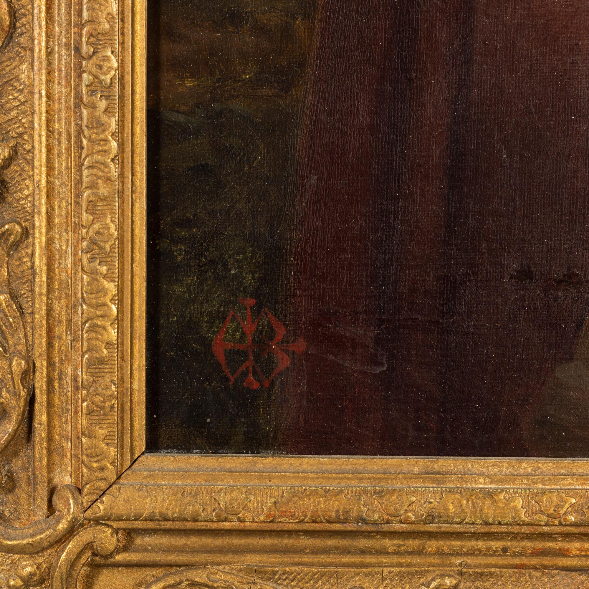 Edward Charles Barnes, oil on canvas, signed with monogram.